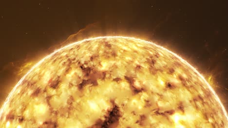 Extreme-Nahaufnahme-Der-Dynamischen-Oberfläche-Der-Sengenden-Sonne,-Die-Atemberaubende-Sonnenenergieeruptionen-Und-Himmelsmuster-Zeigt