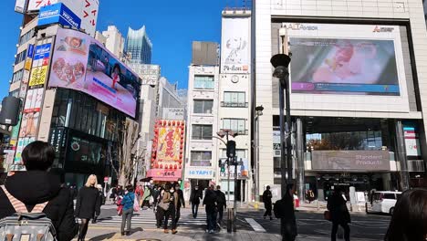 Caminando-Por-Las-Calles-De-Shinjuku,-Tokio,-Japón