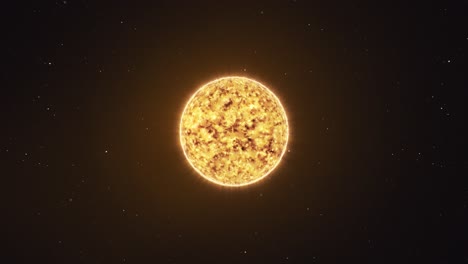 Sonne-Im-Weltraum:-3D-Animation,-Herauszoomen