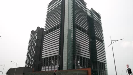 Neubau-Eines-Bürogebäudes-Am-Central-Boulevard-In-Marina-Bay,-Singapur