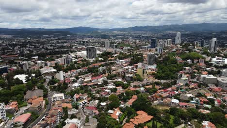 Tegucigalpa-capital-city-of-Honduras-Latin-America-aerial-drone-flight