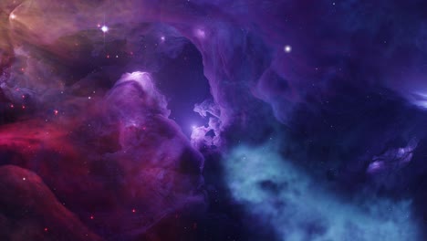 Blick-Auf-Bunte-Nebel-Und-Sterne-Im-Großen-Universum