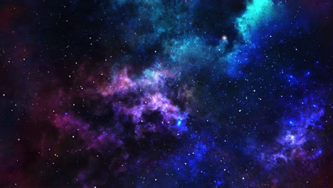 Nebulosas-Y-Estrellas-Brillando-Intensamente-En-El-Fondo-Del-Espacio-Profundo