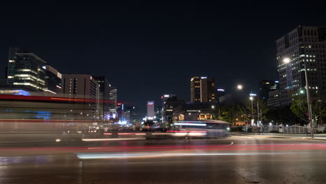 Timelapse-of-traffic-in-night-Seoul-South-Korea