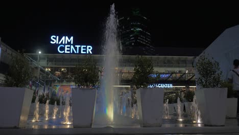 Siam-Center-and-fountains-in-Bangkok-Thailand