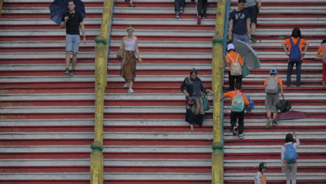 People-on-the-stairs-of-Batu-Caves-in-Malaysia