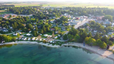 RV-Park-And-Campground-On-The-Coast-Of-Georgian-Bay-In-Ontario,-Canada