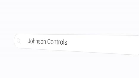 Typing-Johnson-Controls-on-the-Search-Engine