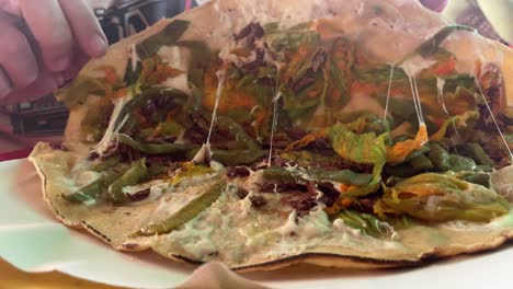 Heuschrecke-Tlayuda-Tortillas-Traditionelle-Mexikanische-Küche-Aus-Nächster-Nähe