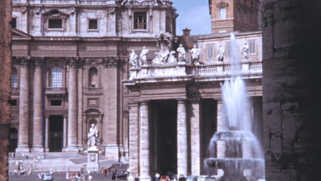 Tourists-Walking-in-the-Famous-Piazza-San-Pietro-in-Rome-in-the-1960s