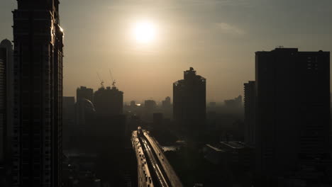 Zeitraffer-Der-Morgendämmerung-In-Bangkok,-Thailand