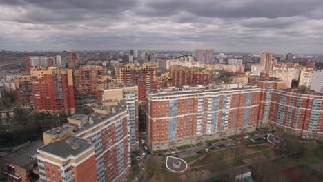 Aerial-view-of-residential-area-in-Moscow