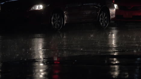 Car-traffic-at-rainy-night