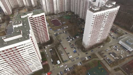 Aerial-view-of-sleeping-buildings-and-complexes-with-yard-and-playground-Moscow-Russia