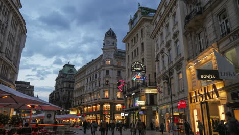 Walking-in-shopping-area-of-Vienna-Austria