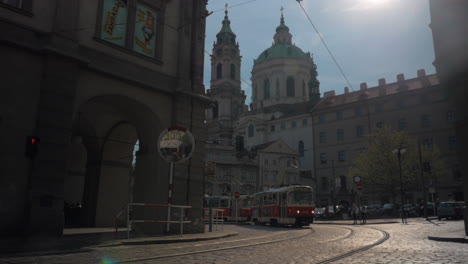 Tram-in-Old-Town-of-Prague-Czech-Republic