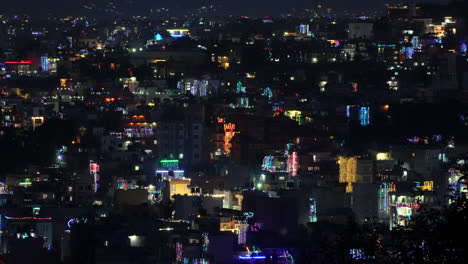 Die-Wunderschönen-Farbigen-Lichter-In-Der-Stadt-Kathmandu-Während-Des-Diwali-Festes