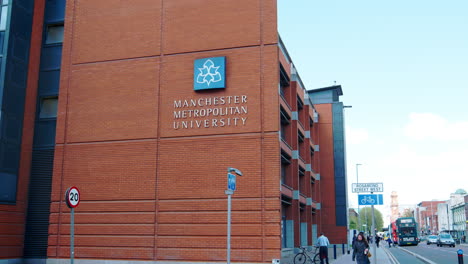 Manchester,-Reino-Unido---4-De-Mayo-De-2017:-Edificios-Del-Campus-De-La-Universidad-Metropolitana-De-Manchester
