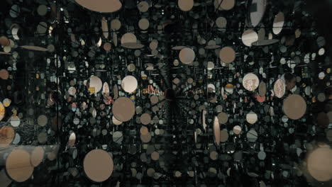 Inside-mirror-and-glass-cube-The-Passing-winter-by-Yayoi-Kusama