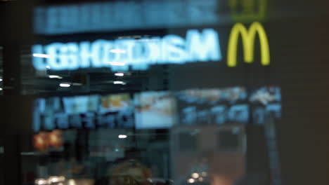 McDonalds-fast-food-restaurant-glass-reflection