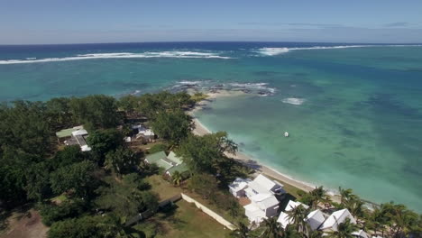 Aerial-view-of-coast-line-of-Mauritius-Island