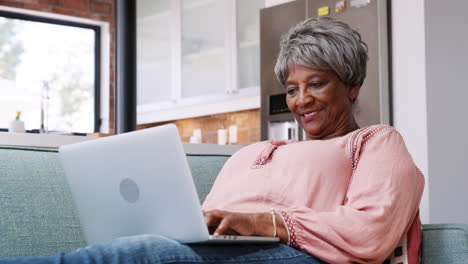 Senior-Woman-Relaxing-On-Sofa-At-Home-Using-Laptop-To-Shop-Online