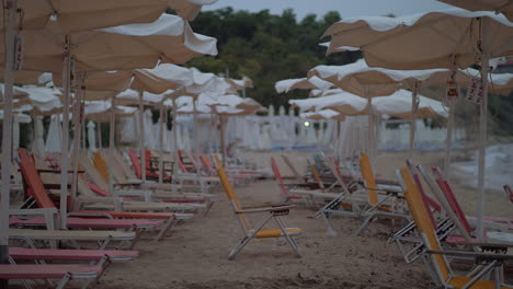 Empty-resort-area-at-the-sea-shore-Greece