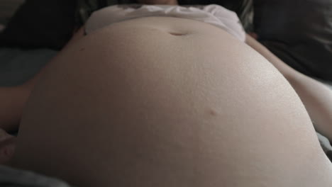 Pregnant-woman-belly-and-and-baby-moving-inside