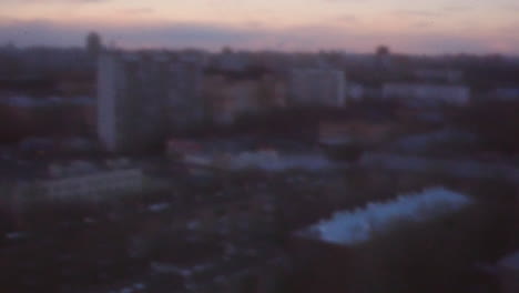 Video-De-Estilo-Retro-Del-Paisaje-Urbano-De-Moscú-En-La-Noche-Rusia