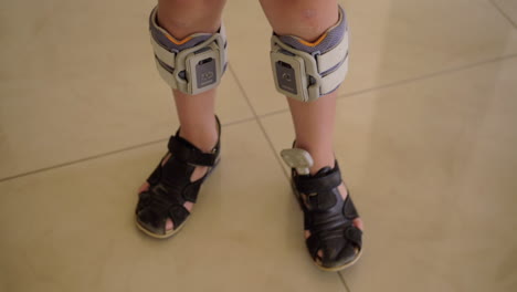 Child-with-system-for-foot-drop-treatment