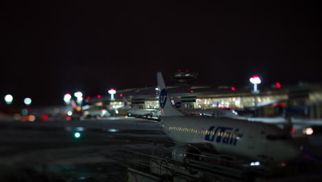 Timelapse-of-vehicles-traffic-in-Vnukovo-Airport-at-night-Moscow