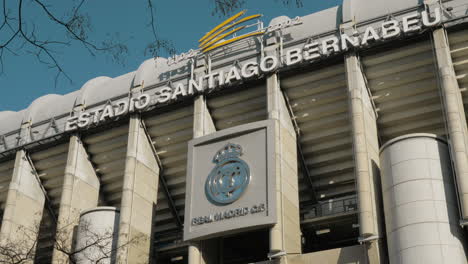 Real-Madrid-logo-on-Santiago-Bernabeu-Stadium-Spain