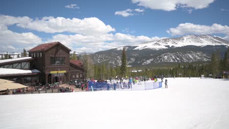 Skiers-and-snowboarders-having-lunch-at-the-Ten-Mile-Station-on-Peak-9-at-Breckenridge-Ski-Resort