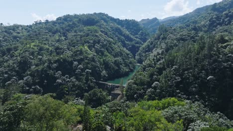 Tireo-Staudamm,-Bonao-Gebirge-In-Der-Dominikanischen-Republik