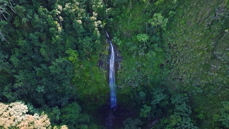 Salto-Rodeo-waterfall,-Bonao-mountains-in-Dominican-Republic