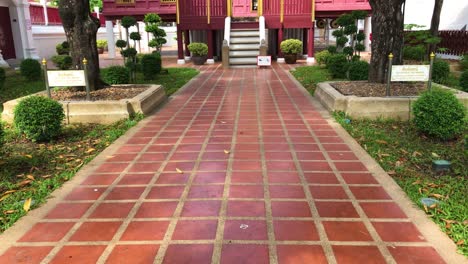 Bangkok,-Thailand---Nov-21,-2023:-Beautiful-Thailand-style-House-for-keeping-the-scriptures-or-Tripitaka-at-Wat-Rakhang-Khositaram-or-Bell-Temple,-the-house-used-by-King-Rama-I