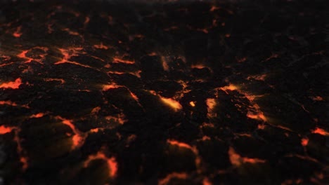 Animation-Vulkanischer-Lava,-Die-Sich-In-Einer-Nahtlosen-Schleife-Bewegt