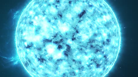 Close-up-of-a-radiant-celestial-body-a-blue-star-in-outer-space