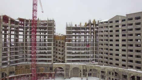 Housing-estate-is-under-construction-Aerial-view-in-winter