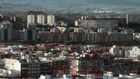 Apartment-houses-and-hills-in-Alicante-Spain