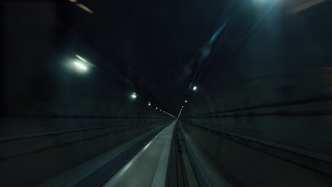 Subway-train-running-through-the-tunnel
