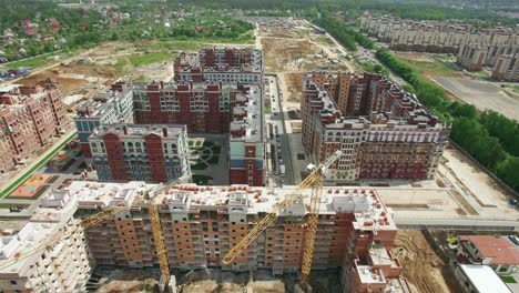 Flying-over-new-built-and-unfinished-residential-compounds-in-New-Moscow-Russia