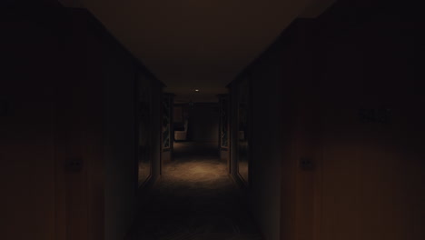 A-steadicam-shot-of-a-dark-hotel-hallway