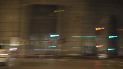Blurred-night-city-in-fast-motion