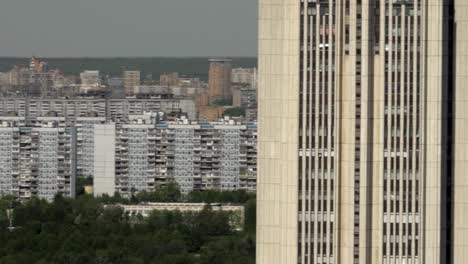 Paisaje-Urbano-De-Moscú-Con-Bloques-De-Apartamentos-De-Varias-Plantas-Rusia