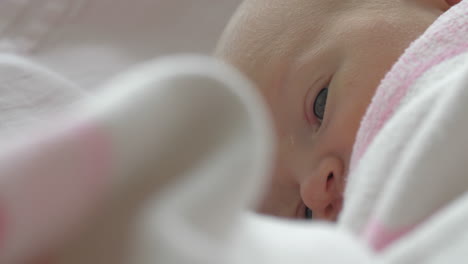 A-closeup-of-a-newborn-baby-girls-face