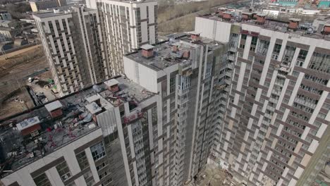An-aerial-view-of-a-residential-building-construction-area