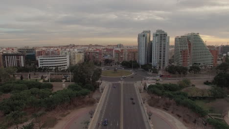 Aerial-cityscape-of-Valencia-Spain