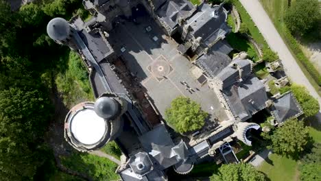Neoclassical-castle-in-Kassel-from-above