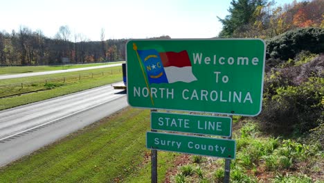 Willkommen-Im-Staatsschild-North-Carolina